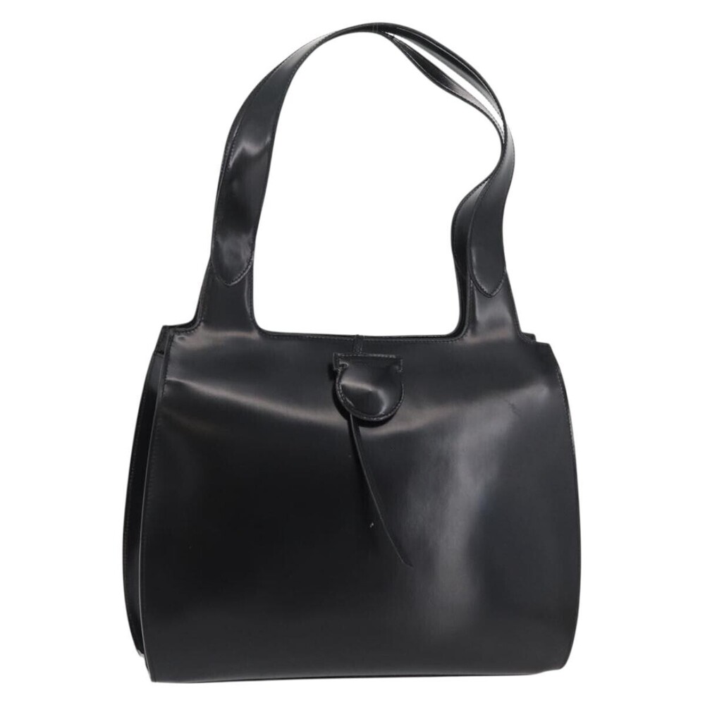 Salvatore Ferragamo Gancini Tote Patent leather
